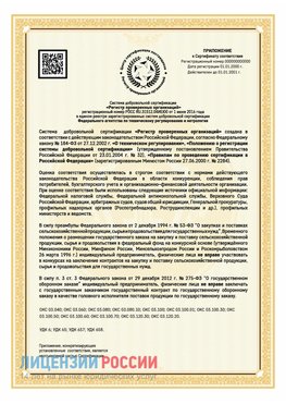 Приложение к сертификату для ИП Рославль Сертификат СТО 03.080.02033720.1-2020